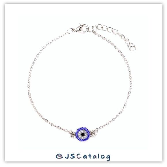 NEW High End CZ On Silver Plated Alloy Anklet - Picture 2 of 5
